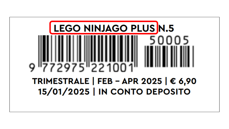 Titolo e numero rivista